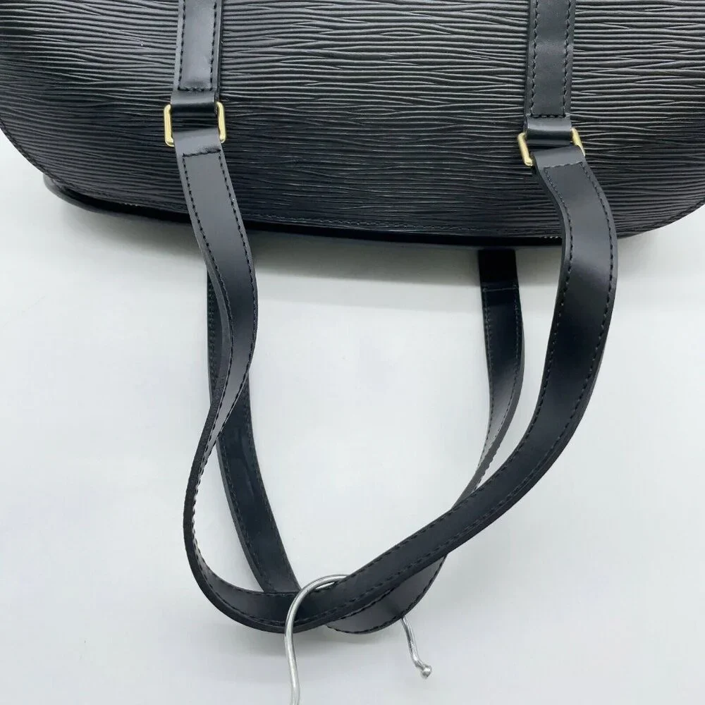 Authentic Louis Vuitton Leather Epi Soufflot Satchel Bag w/ Accessories Pochette - Picture 10 of 16